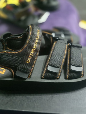 Emporio Armani sandals size 43 new, black