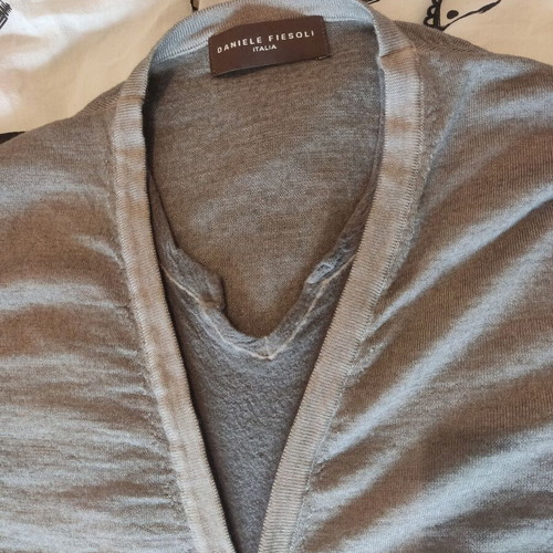 Daniele Fiesoli 100% extrafine merino sweater like new, brown