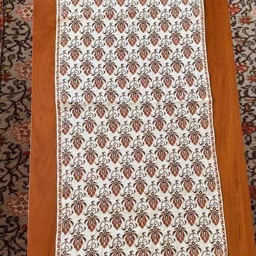 Handmade woven vintage boho table runner like new