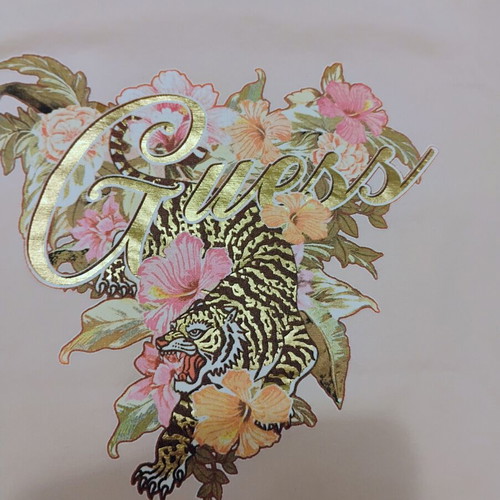 Guess T shirt with floral tiger design, XL