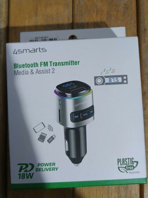 4SMARTS Bluetooth FM Transmitter Media & Assist 2 καινούργιο