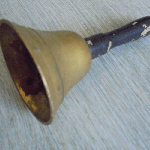 Old handbell with handle used