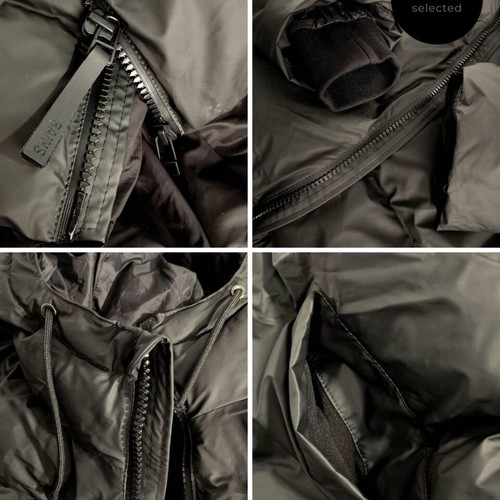 Rains Alta Long Puffer Jacket new, size L, black