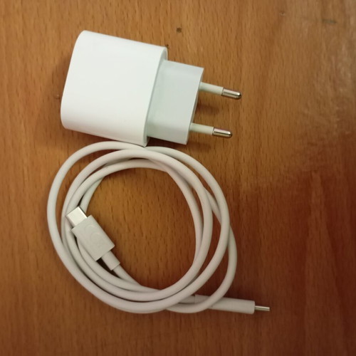iPhone original charger with USB-C cable