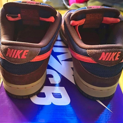 Nike SB Dunk Low Pro sneakers size 44 like new, brown and blue