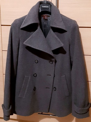 Zara Large wool coat 80% gray like new