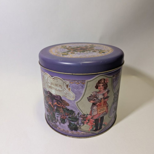 Metal storage box used 19.5x22cm