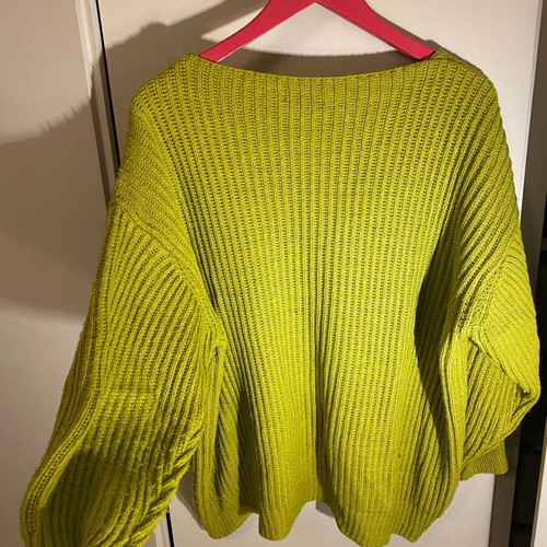 Celestino oversized green sweater like new, 25% mohair, onesize