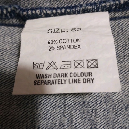 Mia denim jacket with designs new, size 52, blue