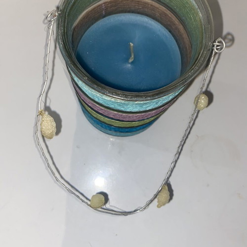 Handmade candle, 15x10 cm