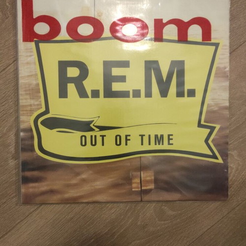 REM Out of Time vinyl record used with sleeve