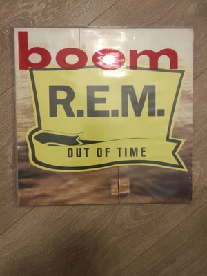REM Out of Time vinyl record used with sleeve