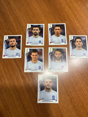 Panini FIFA World Cup 2014 Greece National Team Stickers like new