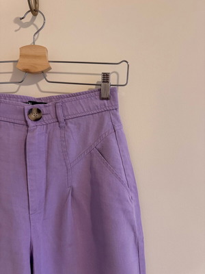 Παντελόνι Zara no XS μωβ, καινούργιο, parachute ύφασμα