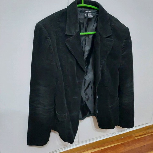 Zara corduroy velvet jacket medium size like new, black