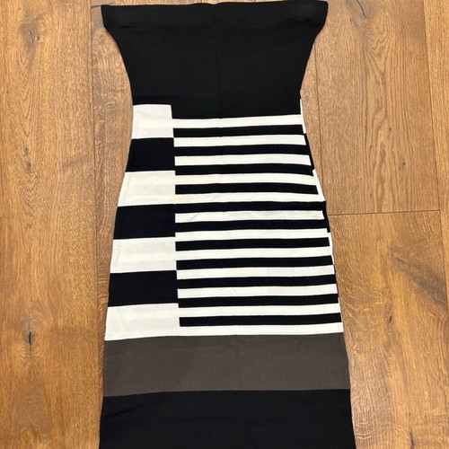 Terre Alte strapless dress used, size 42, black and white