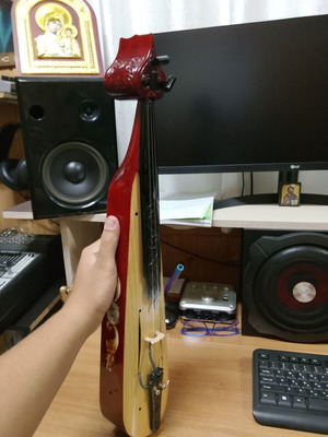 Professional Pontian lyra with kapsa new, handmade with bow