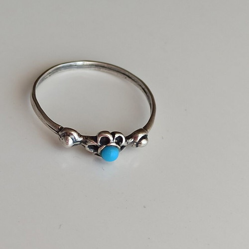 Vintage silver ring with turquoise like new