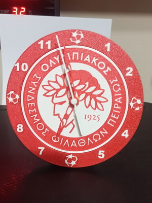Olympiakos Desk Clock new, customizable colors