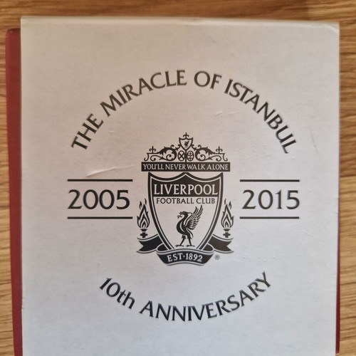Liverpool The Miracle of Istanbul 2005-2015 commemorative keyring+pin in elegant box new
