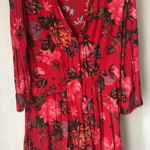 Zara Semi-Sheer Mini Dress New, Viscose, Multicolor