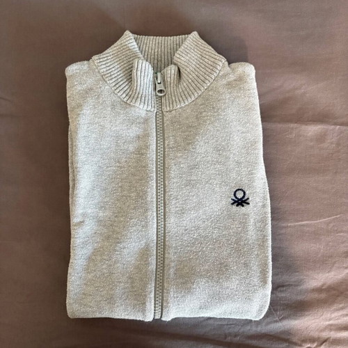 Benetton cardigan used, gray, size XS for 14 years old
