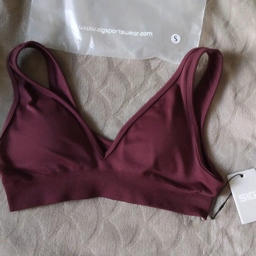 Sig Dark Cherry Bralette Small New with Push Up