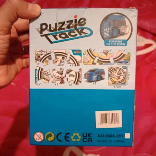 3D Puzzle Police Car New, 9 Pieces with Track