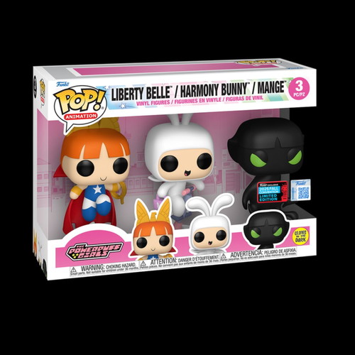 Funko Pop! Powerpuff Girls Glow 3-Pack LE 2025 Fall Convention new