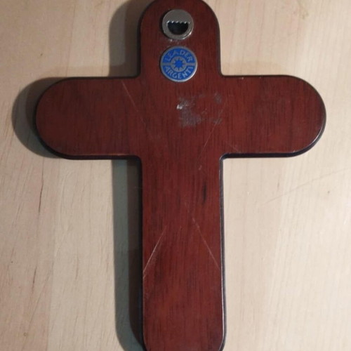 Leader Argenti sterling silver cross used with Jesus in thorn crown