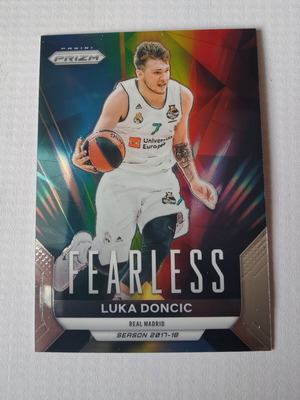 2023-24 Panini-Prizm Euroleague Basketball Luka Doncic Fearless #15