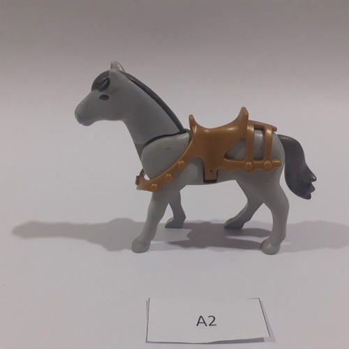Playmobil horse with saddle and breastplate A2 like new