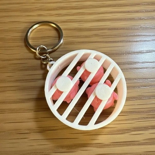 Jigglypuff Pokémon keychain from Japan, new, multicolored