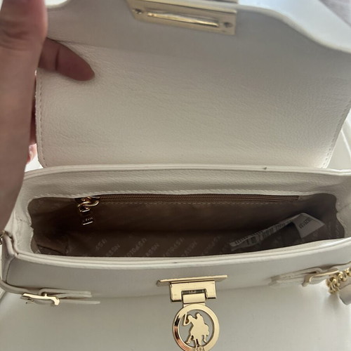 U.S. Polo Assn. Small White Shoulder Bag like new