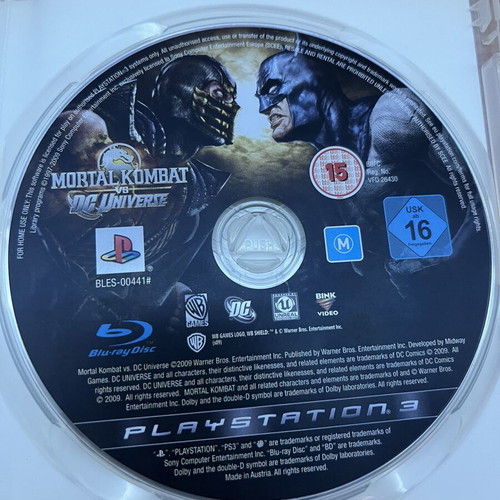Mortal Kombat vs DC Universe PS3 game used