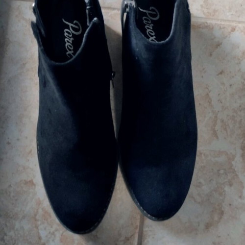 Parex suede ankle boots new, size 37 black