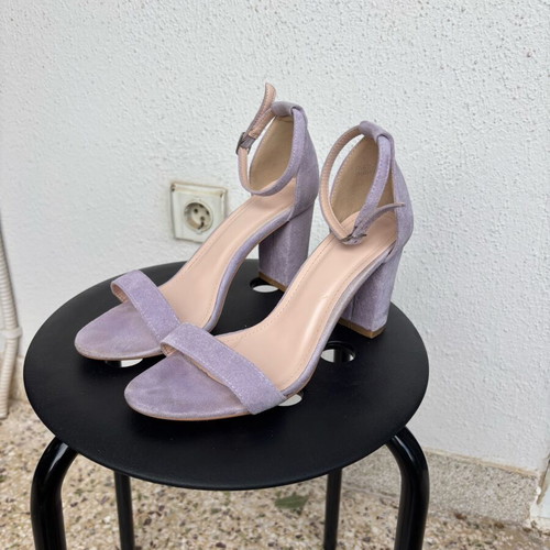 Ideal Shoes women's suede sandals size 39, like new, purple lilac