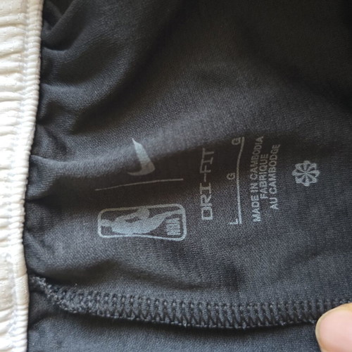 Nike NBA Brooklyn Nets 75th Anniversary Mesh Basketball Shorts, black large