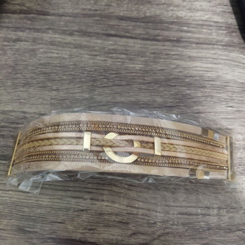Bracelet new brown and gold
