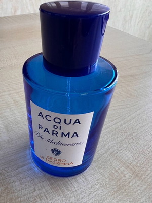 Acqua di Parma Blue Mediterraneo 75 ml Cedro di Taormina bottle like new, empty