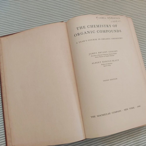 The Chemistry Of Organic Compounds used, 3rd Edition 1949