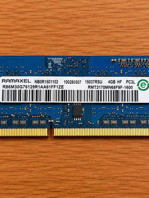 Ramaxel μνήμη RAM 4GB DDR3-1600 SO-DIMM για laptop RMT3170MN68F9F-1600