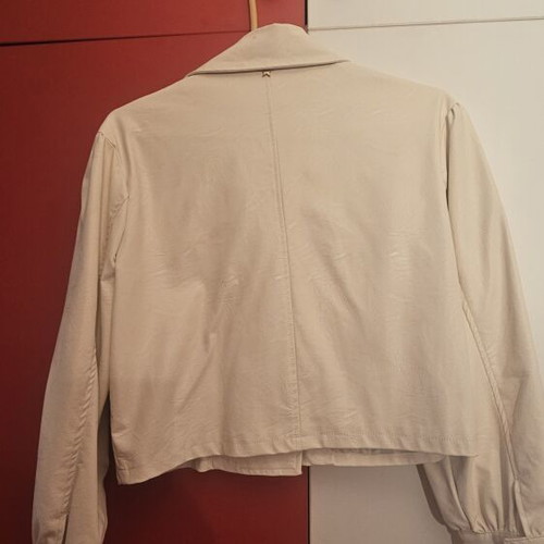 White leather jacket, size S