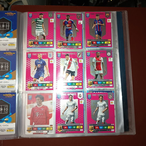 Adrenalyn XL Panini album with about 120 football cards 2023, new