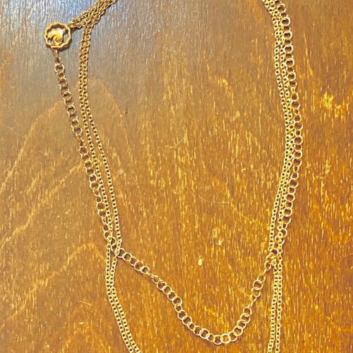 Chantecler 9K Gold Long Necklace like new, 88cm