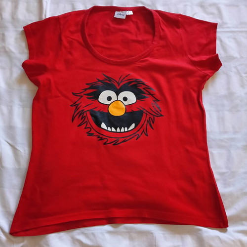 Disney Muppets Animal red women's t-shirt like new, size L