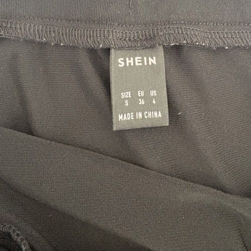 Shein black short skirt with ruching