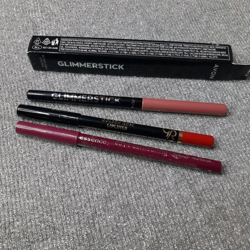 Lip liners used, set of 3 Avon, essence, GR