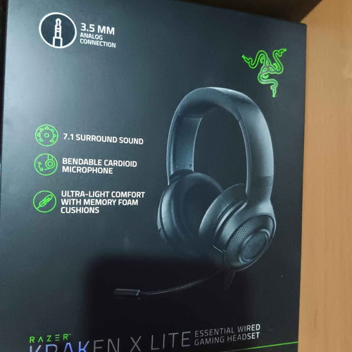 Razer Kraken X Lite used wired headphones with box
