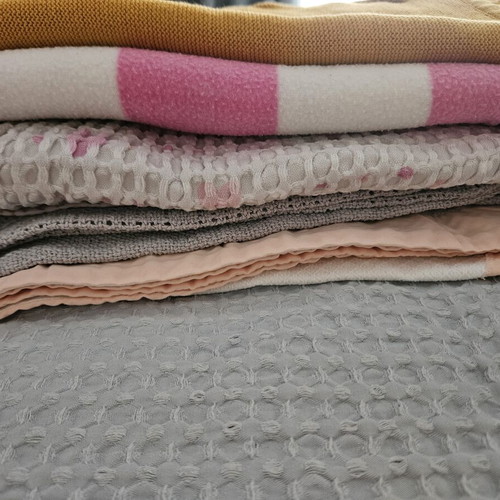 Baby blankets used, pack of 8